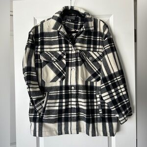 ZARA Plaid Shacket